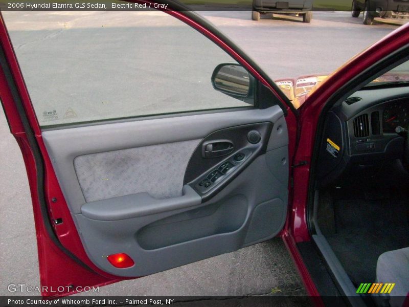 Electric Red / Gray 2006 Hyundai Elantra GLS Sedan