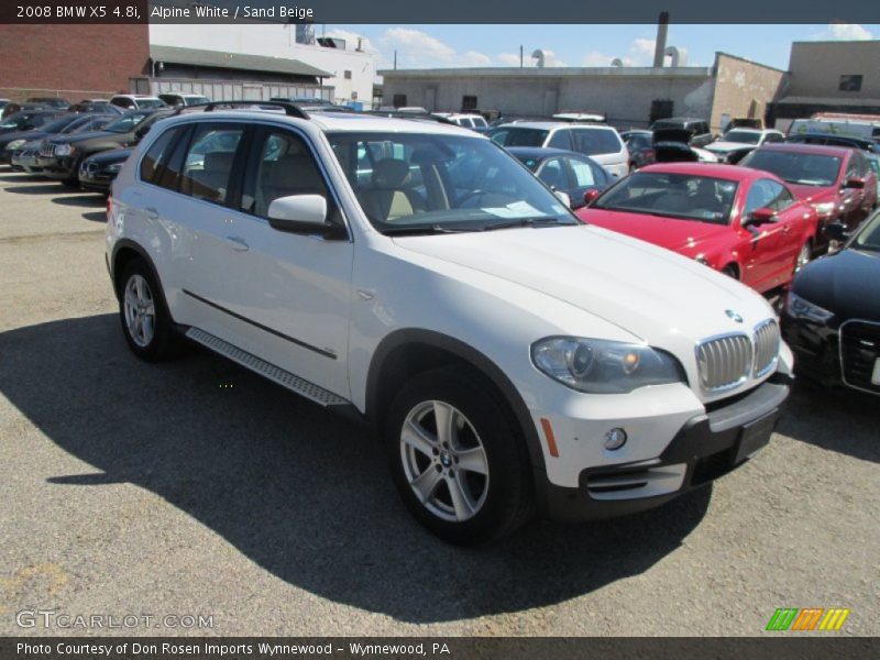 Alpine White / Sand Beige 2008 BMW X5 4.8i