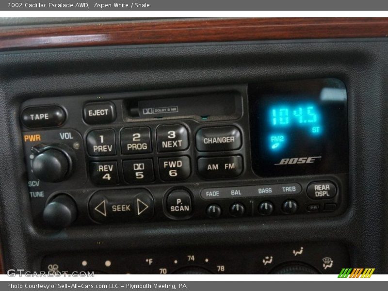 Aspen White / Shale 2002 Cadillac Escalade AWD