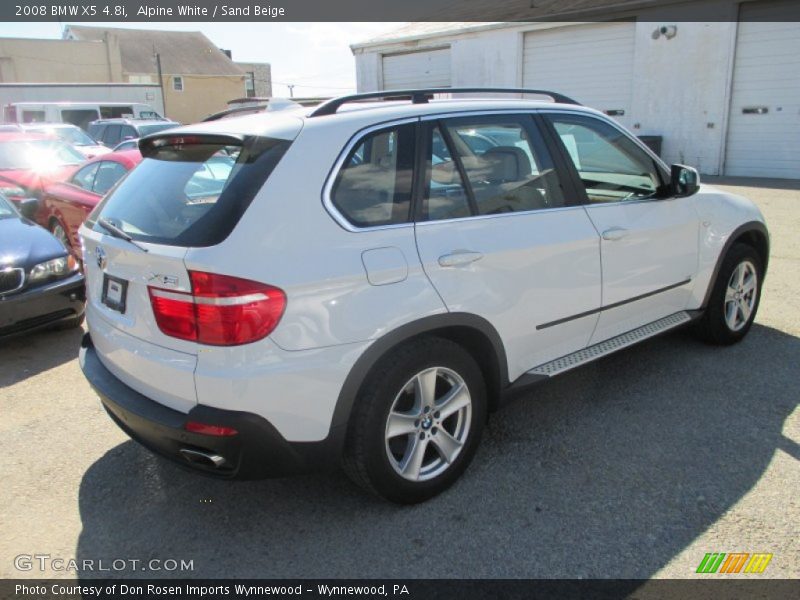 Alpine White / Sand Beige 2008 BMW X5 4.8i