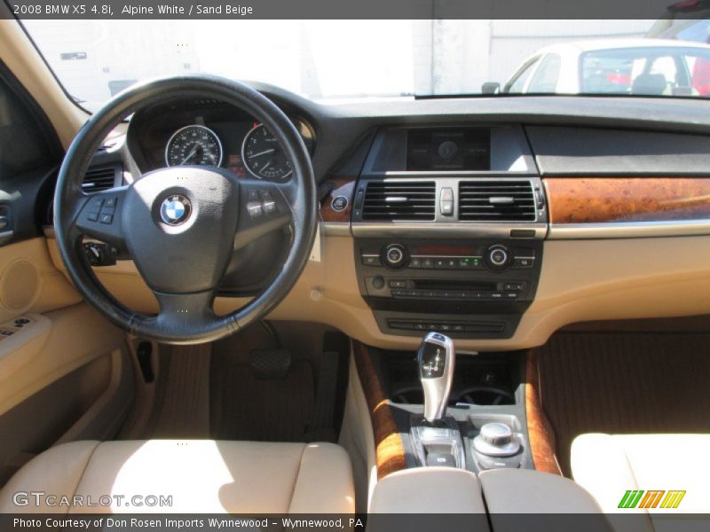 Alpine White / Sand Beige 2008 BMW X5 4.8i