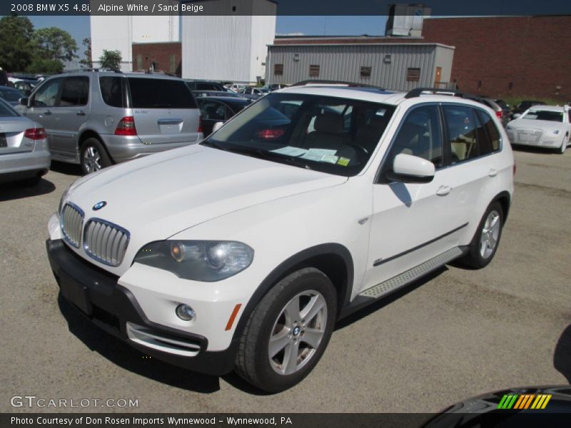 Alpine White / Sand Beige 2008 BMW X5 4.8i