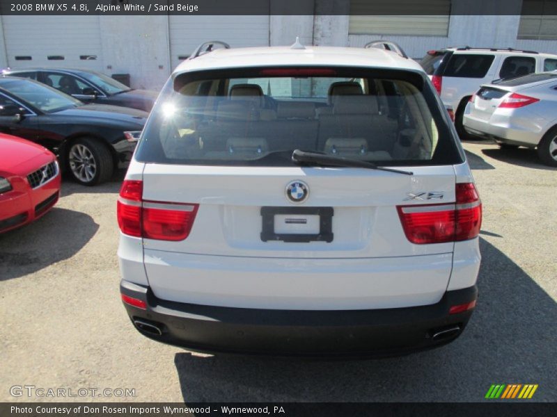 Alpine White / Sand Beige 2008 BMW X5 4.8i