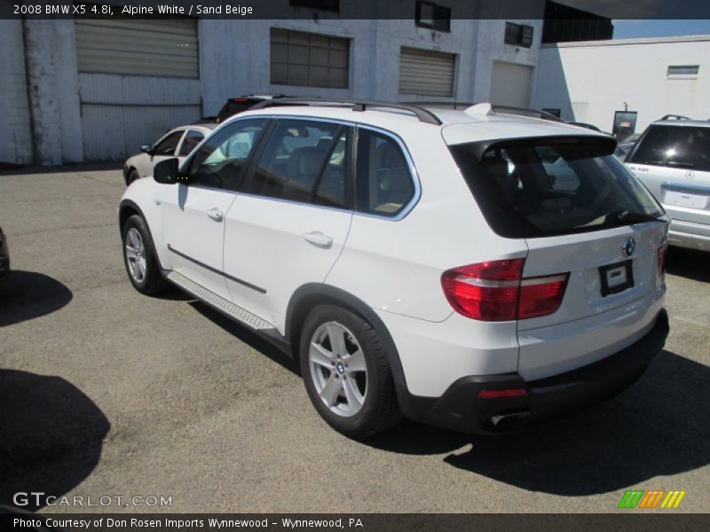Alpine White / Sand Beige 2008 BMW X5 4.8i