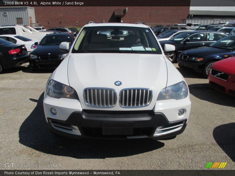 Alpine White / Sand Beige 2008 BMW X5 4.8i