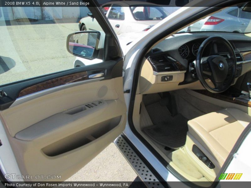Alpine White / Sand Beige 2008 BMW X5 4.8i