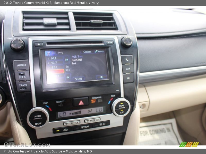 Barcelona Red Metallic / Ivory 2012 Toyota Camry Hybrid XLE