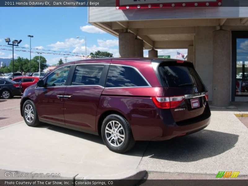 Dark Cherry Pearl / Beige 2011 Honda Odyssey EX