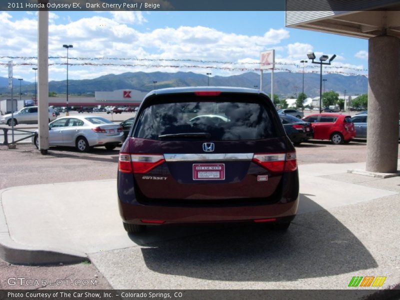 Dark Cherry Pearl / Beige 2011 Honda Odyssey EX
