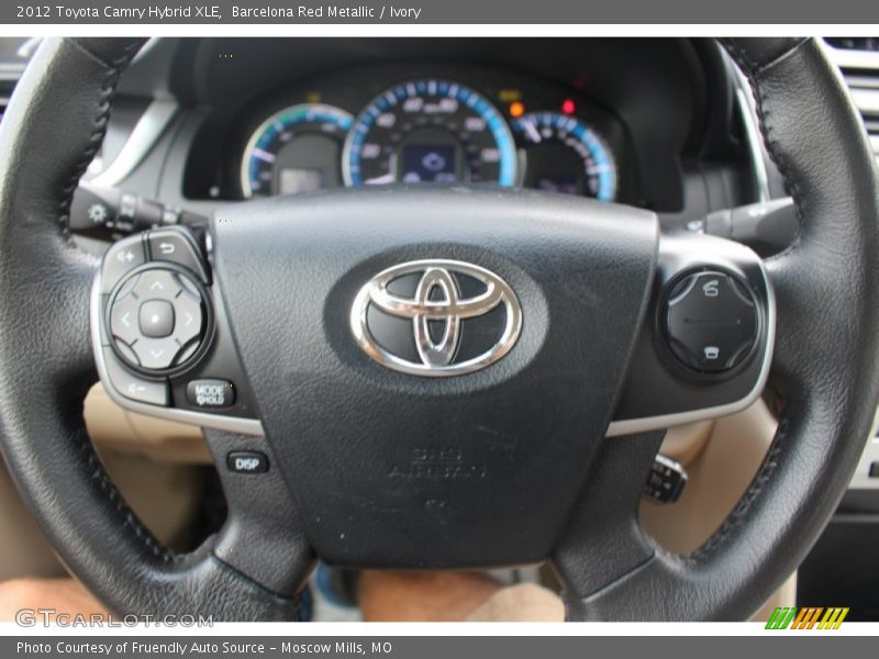 Barcelona Red Metallic / Ivory 2012 Toyota Camry Hybrid XLE