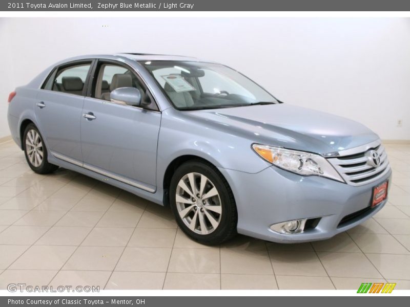 Zephyr Blue Metallic / Light Gray 2011 Toyota Avalon Limited