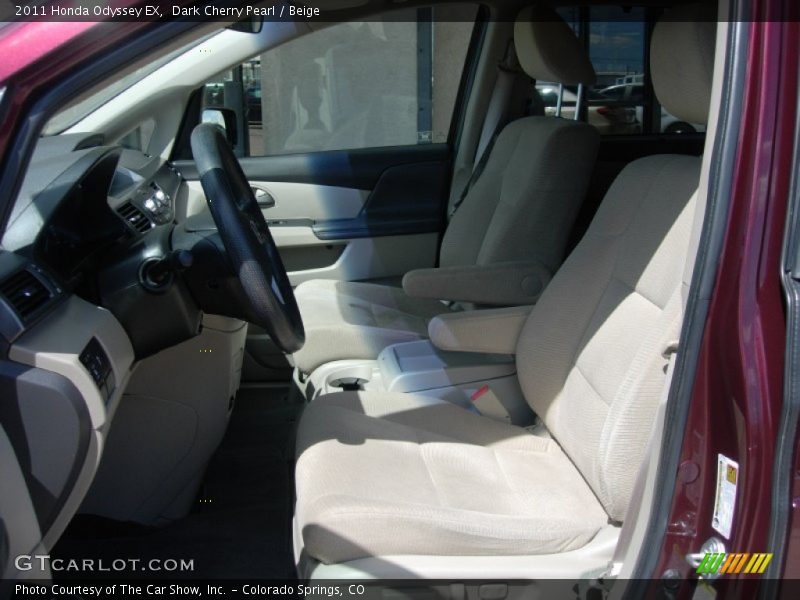 Dark Cherry Pearl / Beige 2011 Honda Odyssey EX
