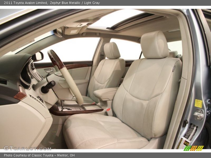 Zephyr Blue Metallic / Light Gray 2011 Toyota Avalon Limited