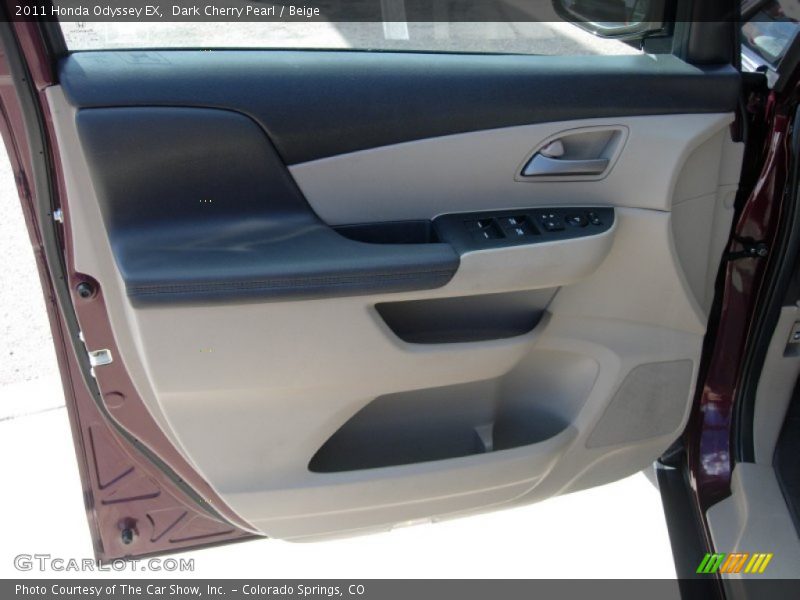 Dark Cherry Pearl / Beige 2011 Honda Odyssey EX
