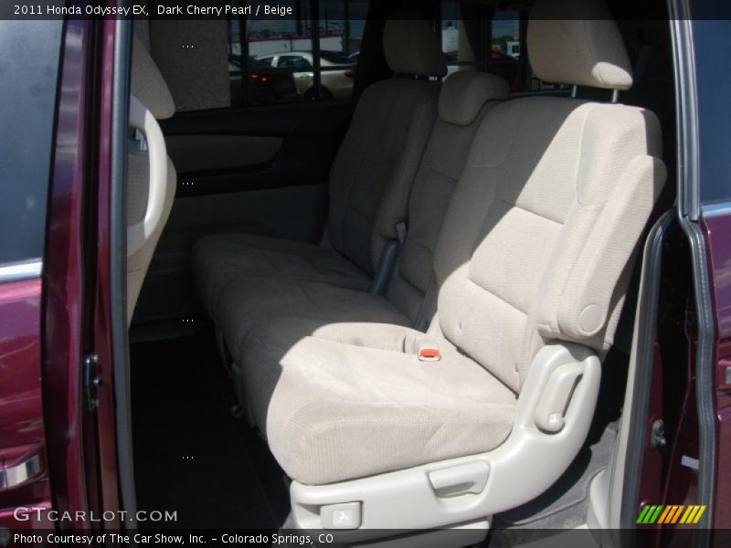 Dark Cherry Pearl / Beige 2011 Honda Odyssey EX