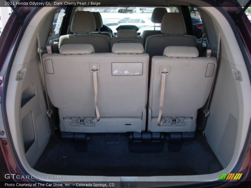 Dark Cherry Pearl / Beige 2011 Honda Odyssey EX