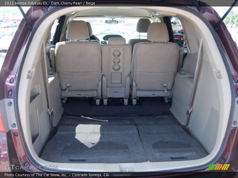 Dark Cherry Pearl / Beige 2011 Honda Odyssey EX