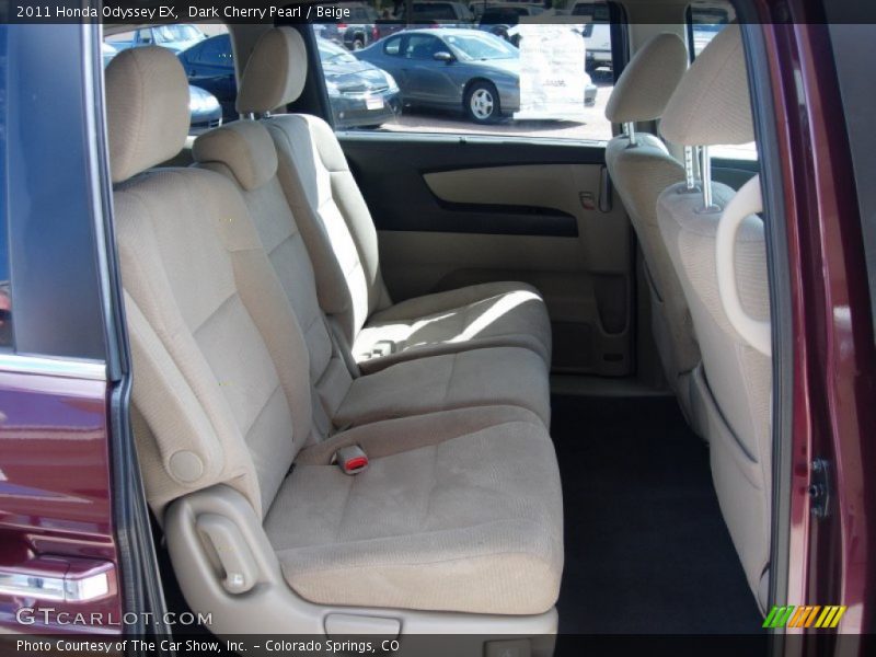 Dark Cherry Pearl / Beige 2011 Honda Odyssey EX