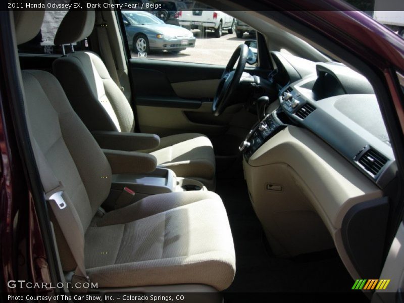 Dark Cherry Pearl / Beige 2011 Honda Odyssey EX