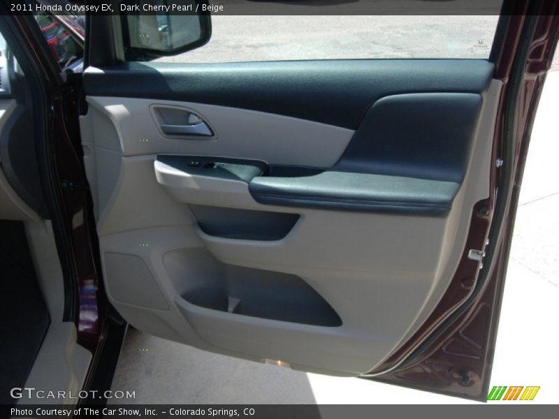Dark Cherry Pearl / Beige 2011 Honda Odyssey EX
