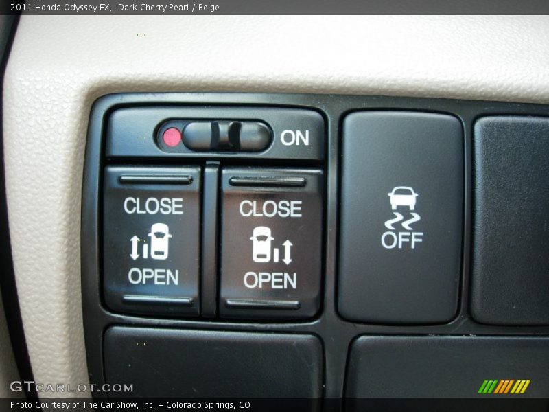 Dark Cherry Pearl / Beige 2011 Honda Odyssey EX