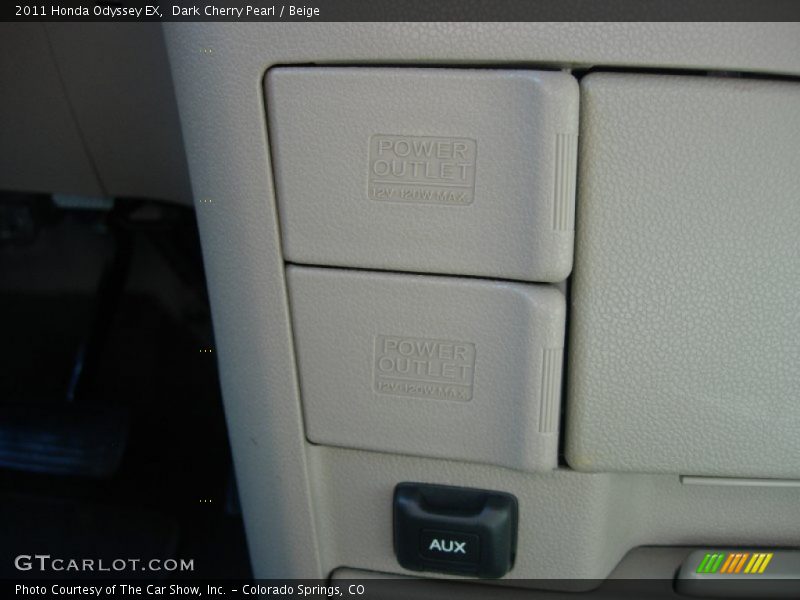 Dark Cherry Pearl / Beige 2011 Honda Odyssey EX