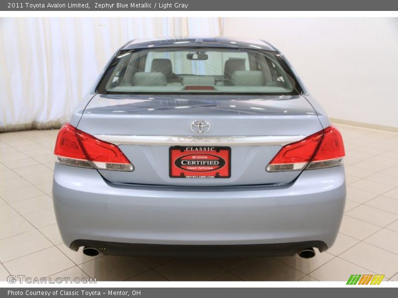 Zephyr Blue Metallic / Light Gray 2011 Toyota Avalon Limited