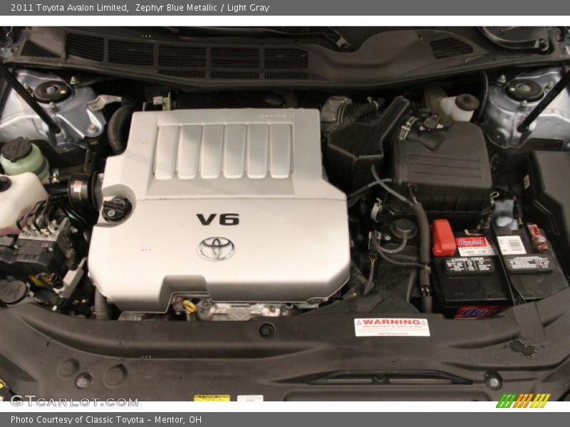 Zephyr Blue Metallic / Light Gray 2011 Toyota Avalon Limited