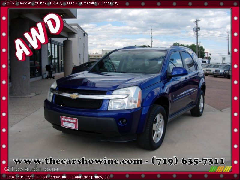 Laser Blue Metallic / Light Gray 2006 Chevrolet Equinox LT AWD