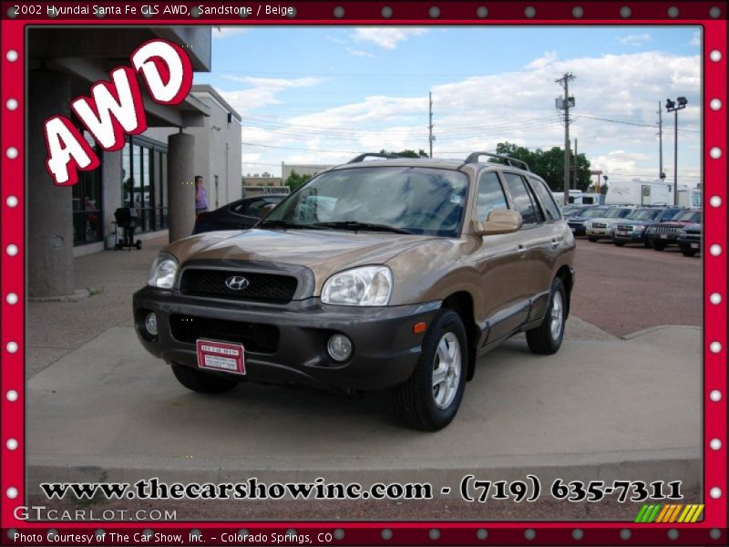 Sandstone / Beige 2002 Hyundai Santa Fe GLS AWD