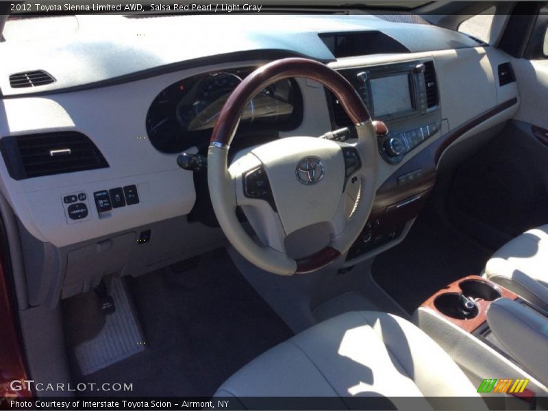 Salsa Red Pearl / Light Gray 2012 Toyota Sienna Limited AWD