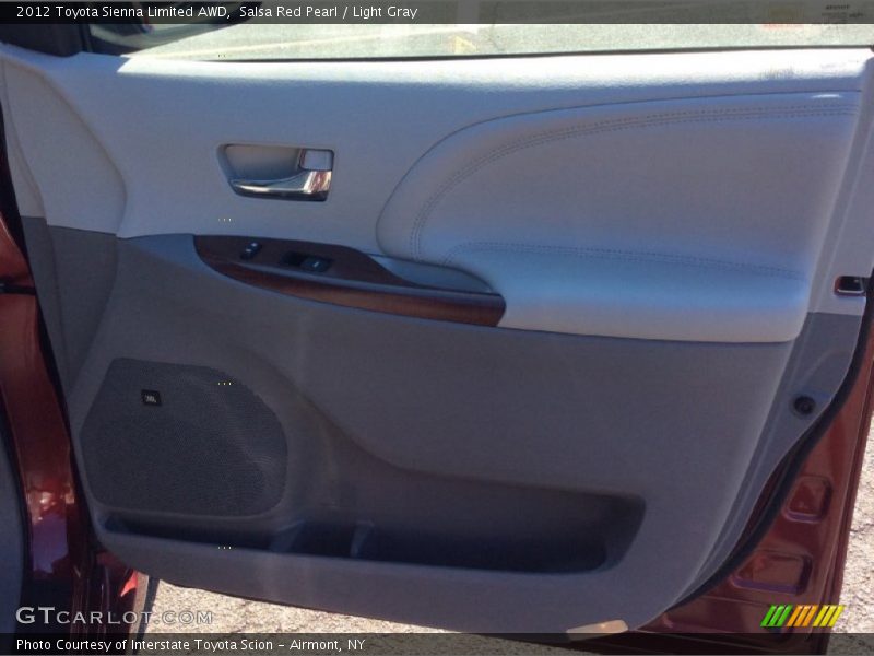 Salsa Red Pearl / Light Gray 2012 Toyota Sienna Limited AWD