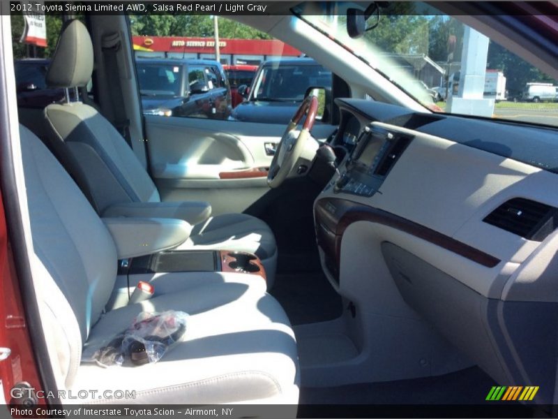 Salsa Red Pearl / Light Gray 2012 Toyota Sienna Limited AWD
