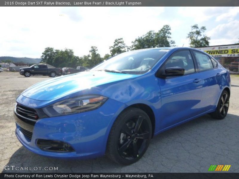 Laser Blue Pearl / Black/Light Tungsten 2016 Dodge Dart SXT Rallye Blacktop