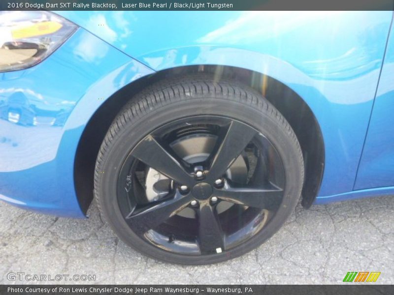 Laser Blue Pearl / Black/Light Tungsten 2016 Dodge Dart SXT Rallye Blacktop