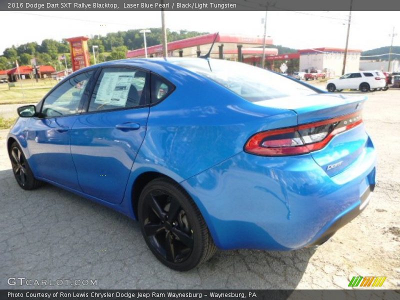 Laser Blue Pearl / Black/Light Tungsten 2016 Dodge Dart SXT Rallye Blacktop