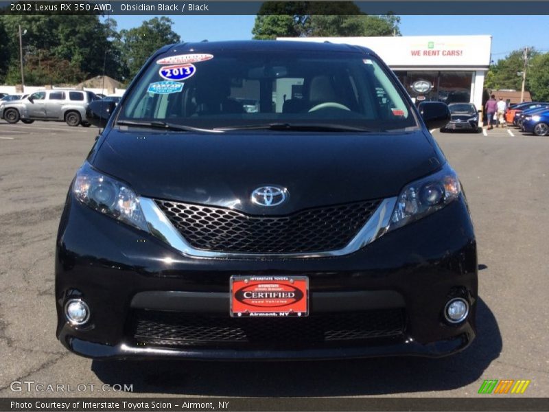 Obsidian Black / Black 2012 Lexus RX 350 AWD