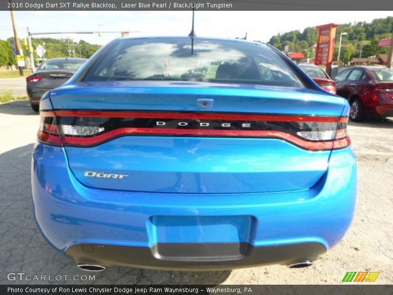 Laser Blue Pearl / Black/Light Tungsten 2016 Dodge Dart SXT Rallye Blacktop