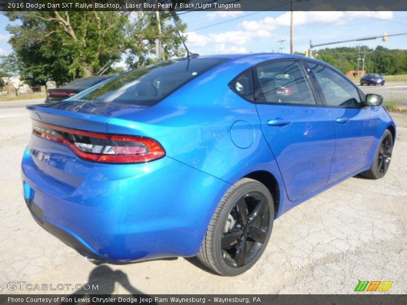 Laser Blue Pearl / Black/Light Tungsten 2016 Dodge Dart SXT Rallye Blacktop
