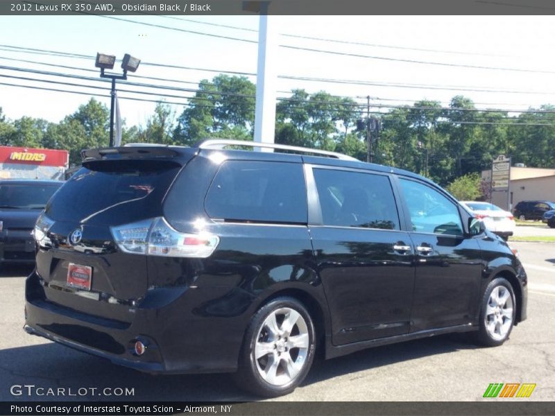 Obsidian Black / Black 2012 Lexus RX 350 AWD