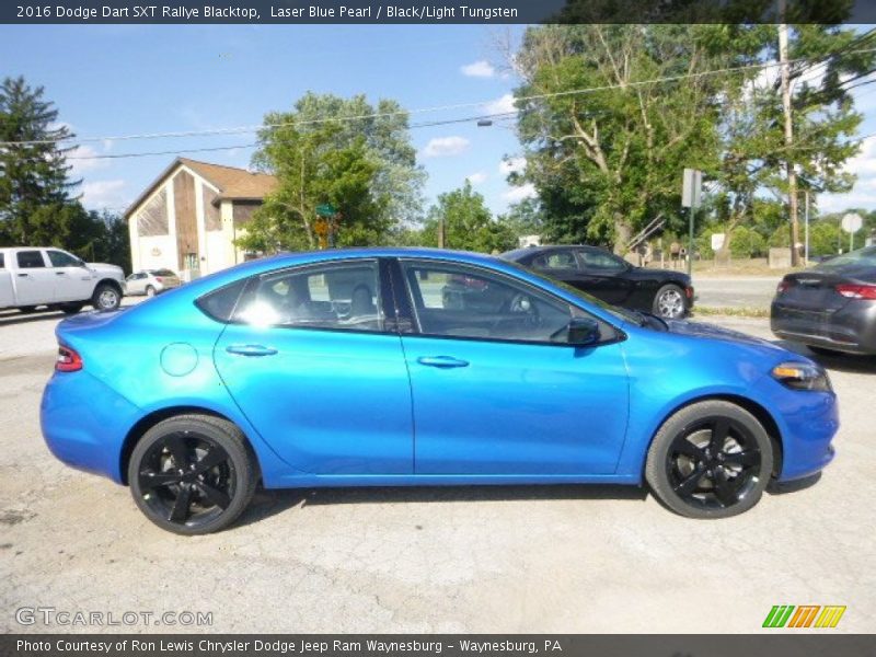 Laser Blue Pearl / Black/Light Tungsten 2016 Dodge Dart SXT Rallye Blacktop