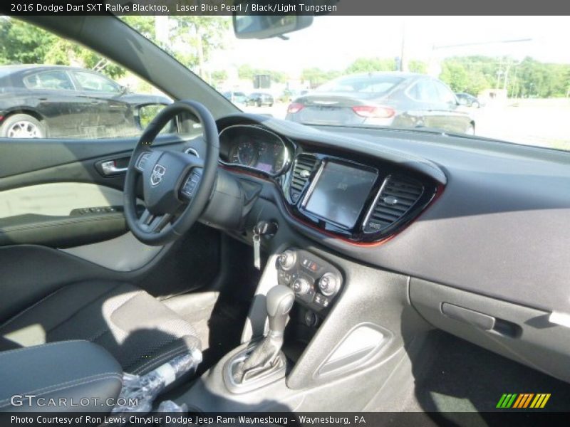 Laser Blue Pearl / Black/Light Tungsten 2016 Dodge Dart SXT Rallye Blacktop