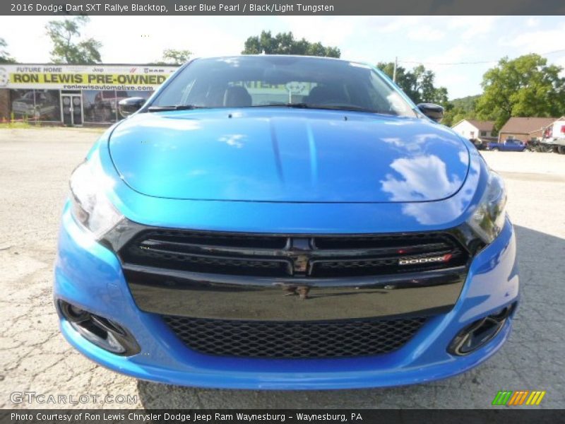 Laser Blue Pearl / Black/Light Tungsten 2016 Dodge Dart SXT Rallye Blacktop