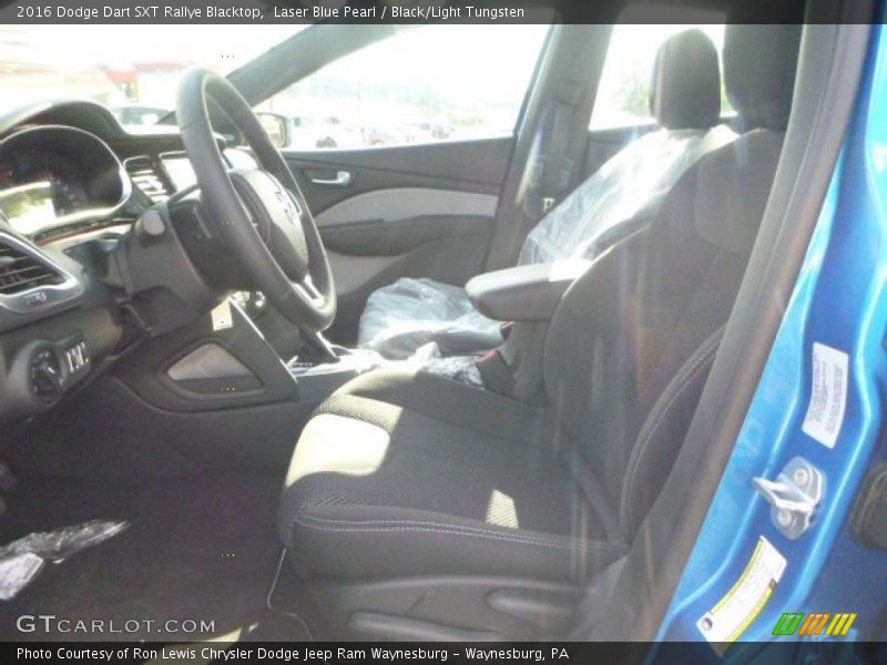 Laser Blue Pearl / Black/Light Tungsten 2016 Dodge Dart SXT Rallye Blacktop
