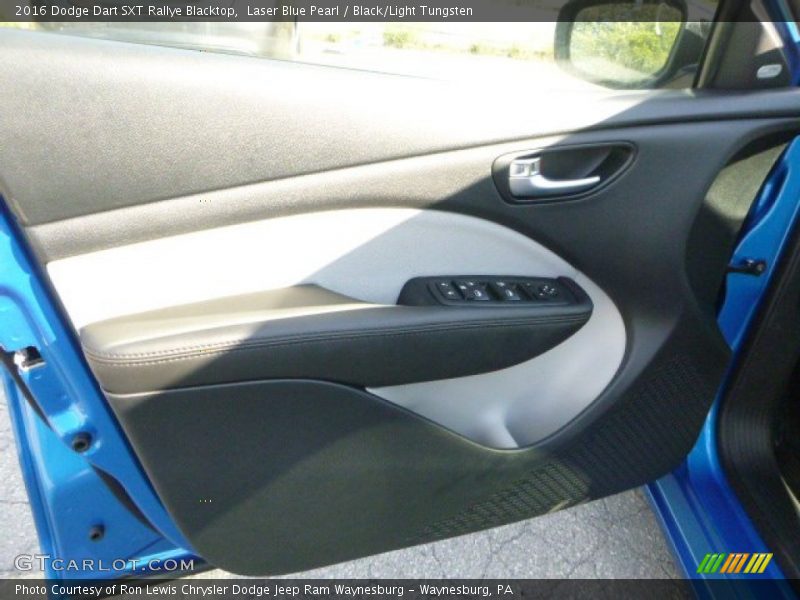 Laser Blue Pearl / Black/Light Tungsten 2016 Dodge Dart SXT Rallye Blacktop