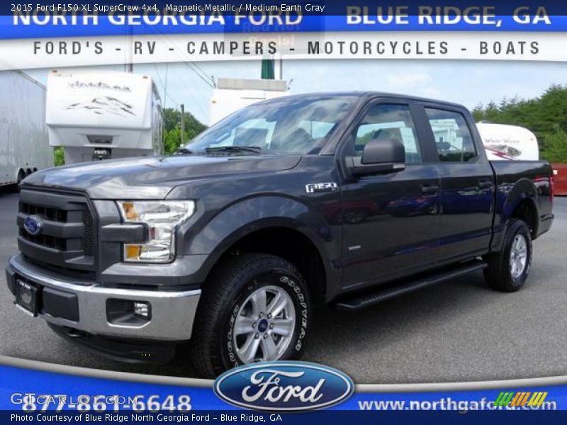 Magnetic Metallic / Medium Earth Gray 2015 Ford F150 XL SuperCrew 4x4