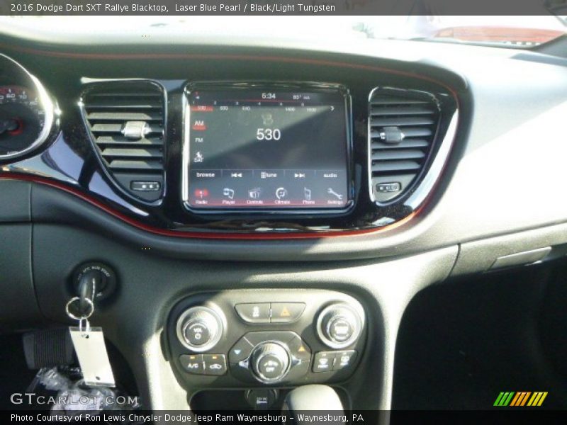 Laser Blue Pearl / Black/Light Tungsten 2016 Dodge Dart SXT Rallye Blacktop