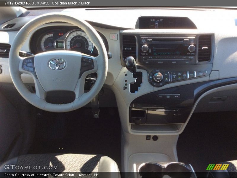 Obsidian Black / Black 2012 Lexus RX 350 AWD