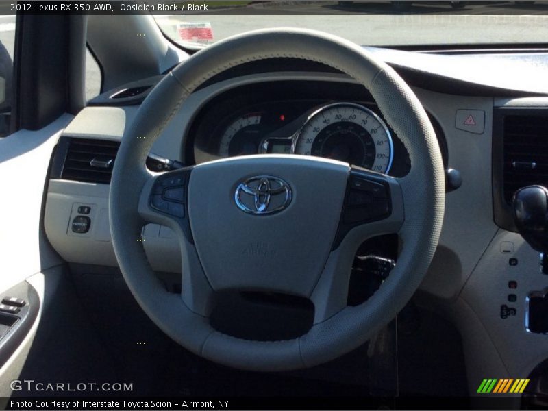 Obsidian Black / Black 2012 Lexus RX 350 AWD