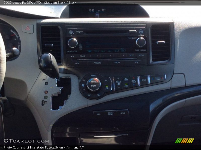 Obsidian Black / Black 2012 Lexus RX 350 AWD